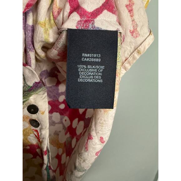 Silk Road by Robert Graham colorful button down top  - Picture 4 of 9